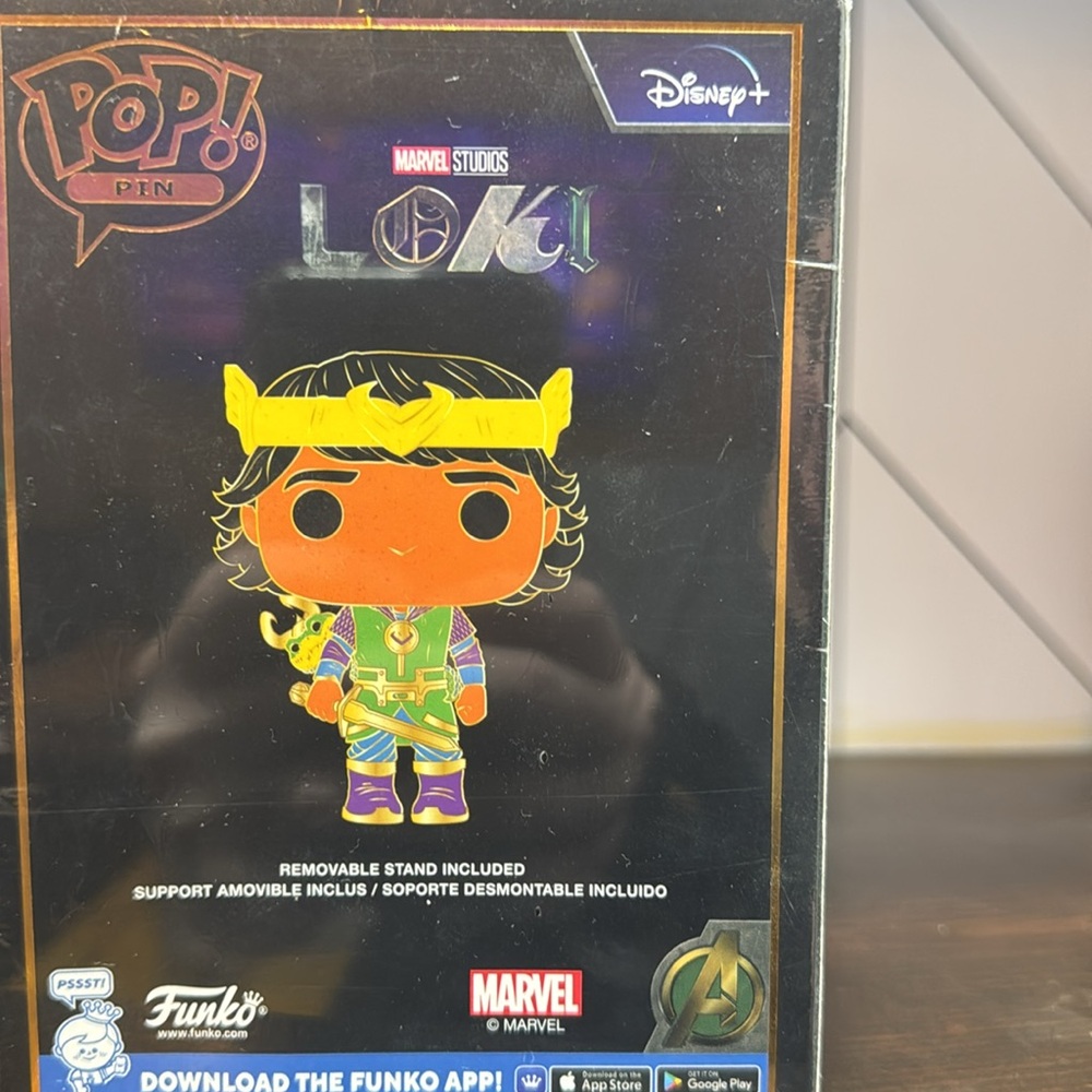 Marvel Loki Funko Enamel Pin NWT